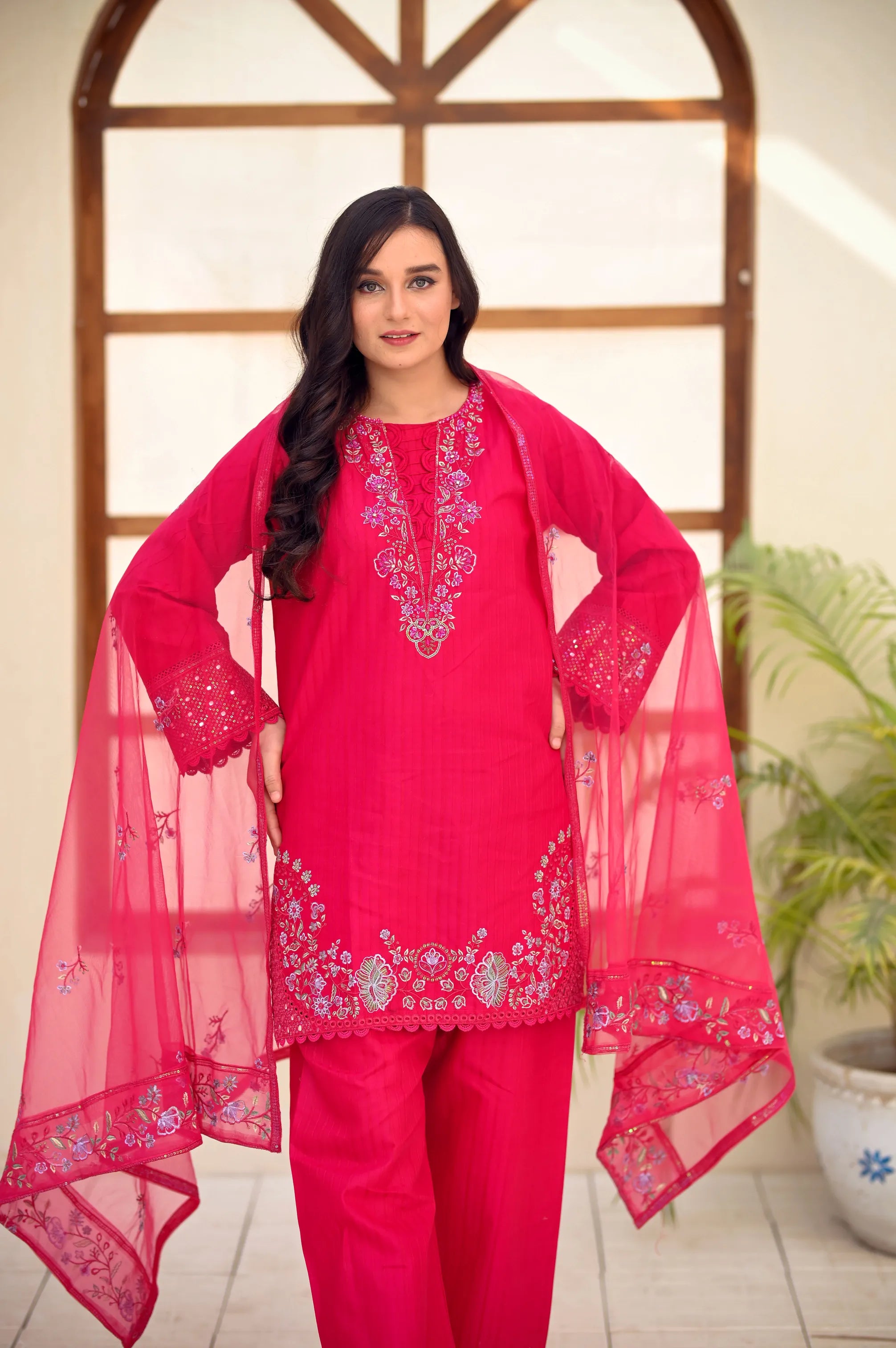 Zehra Sequin Embroidered 3-Piece Lawn Set