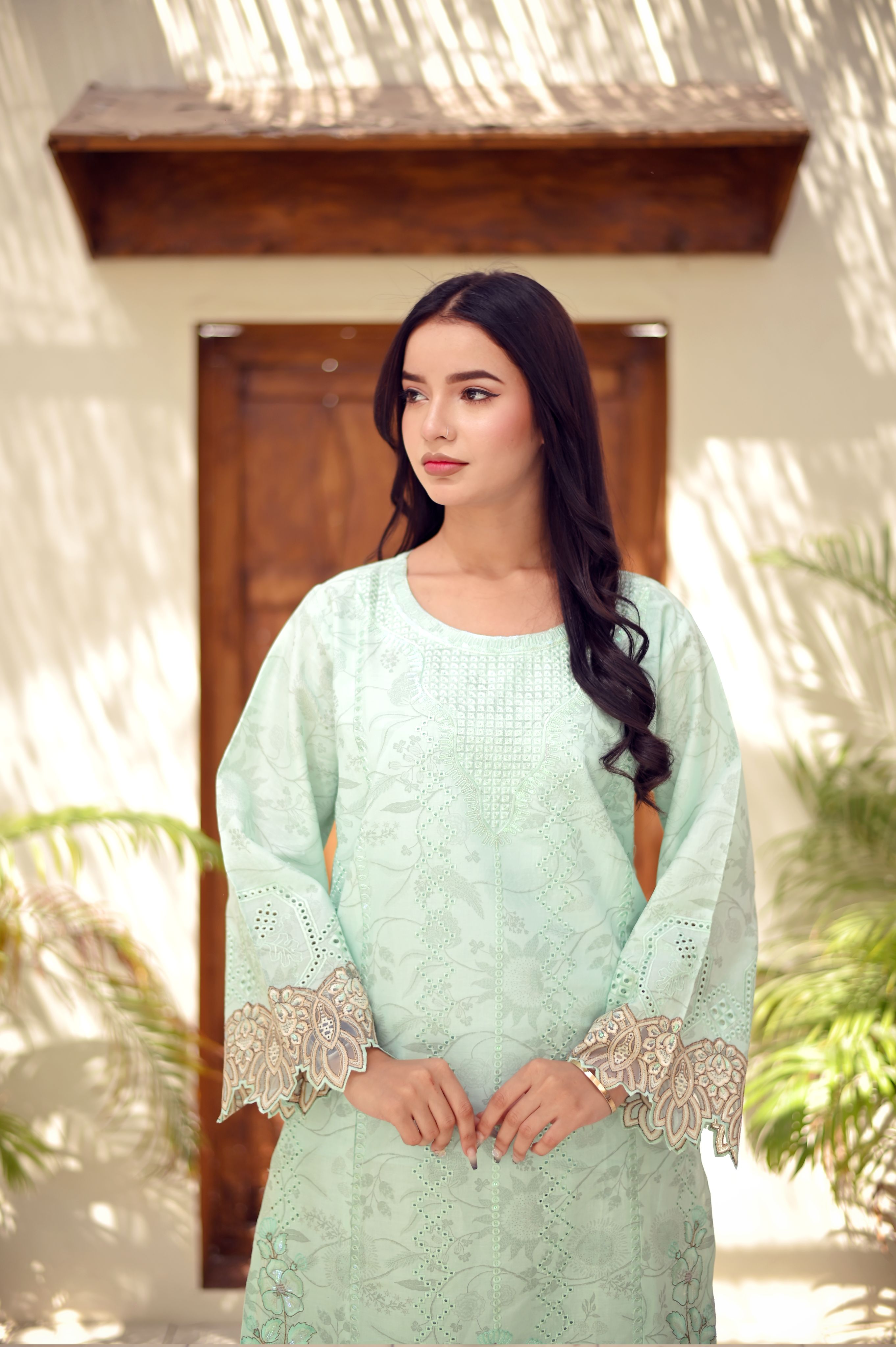Zarmina Sequin Cutwork 3-Piece Lawn Set