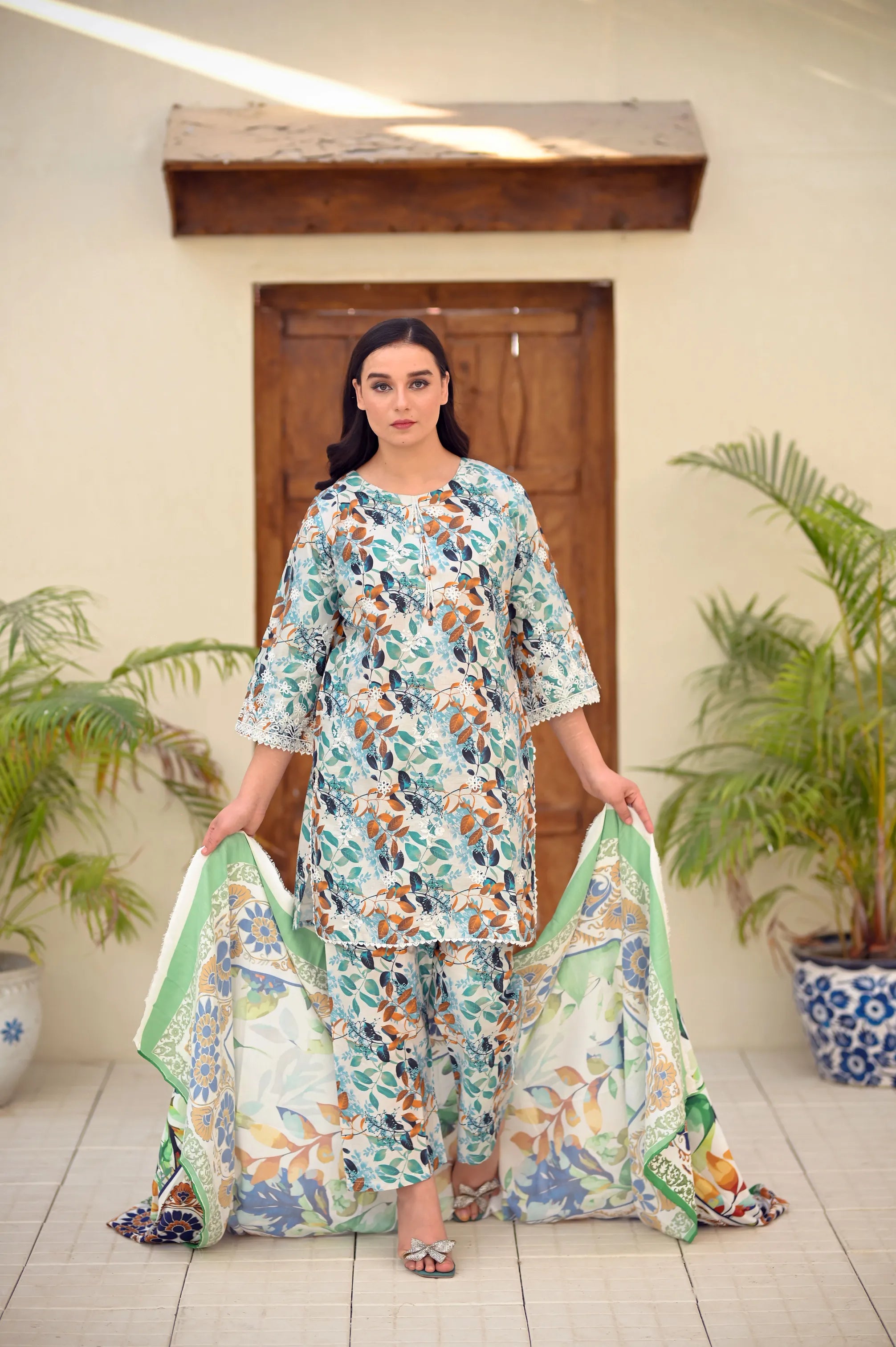 Premium Lawn Cotton Printed 3-Piece Suit