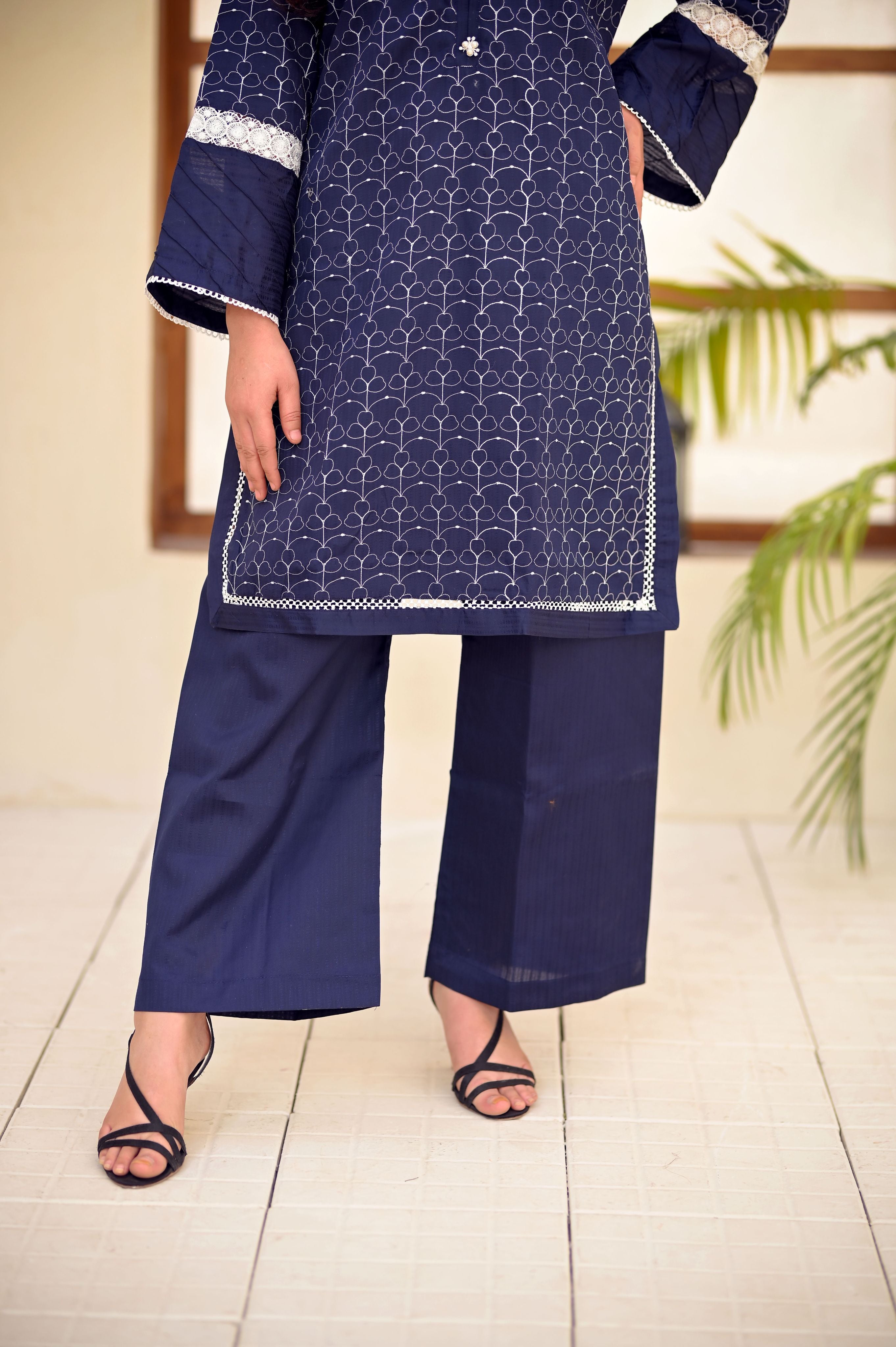 Aira Chikankari 2-Piece PV Cotton Suit