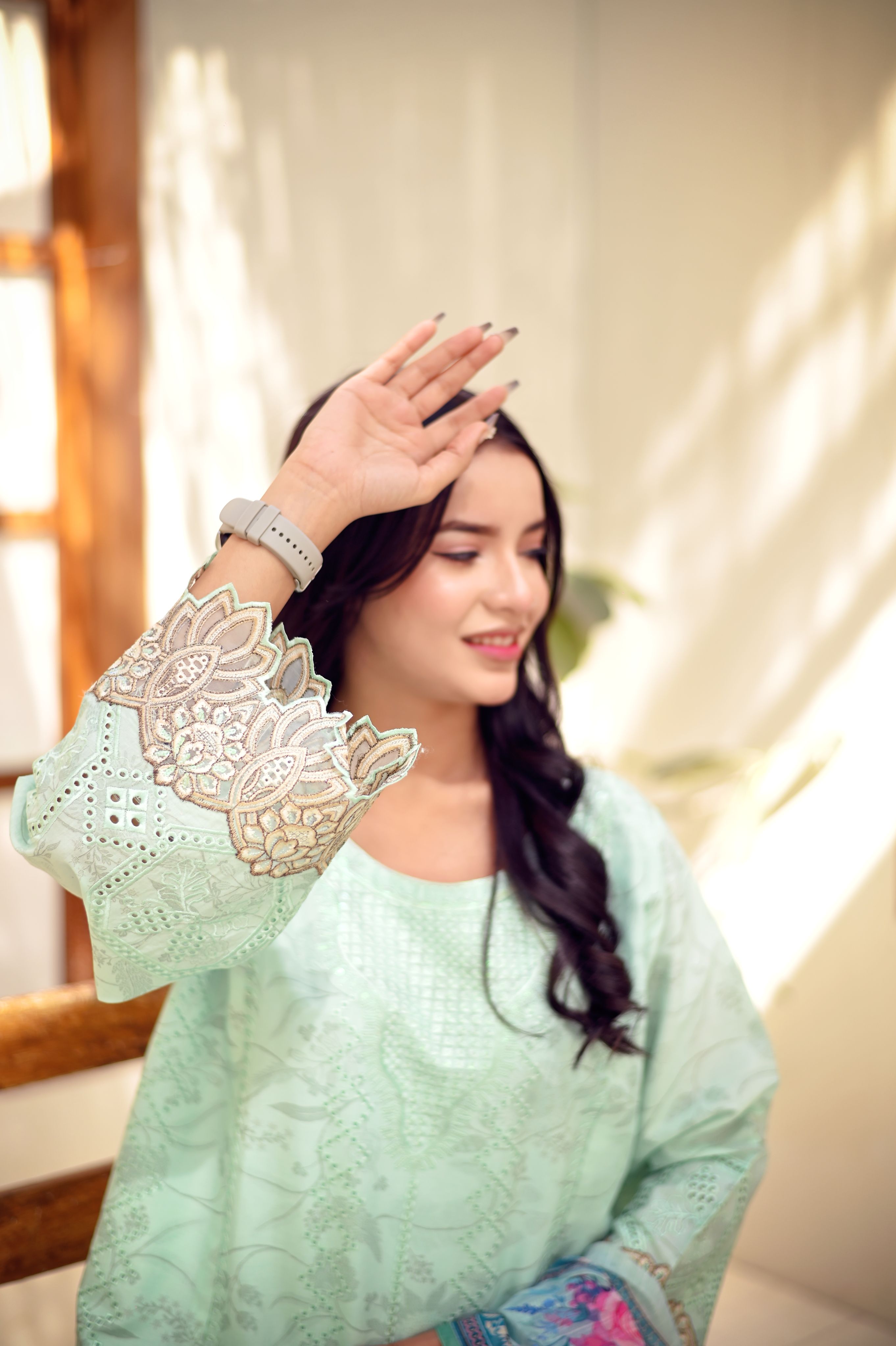 Zarmina Sequin Cutwork 3-Piece Lawn Set