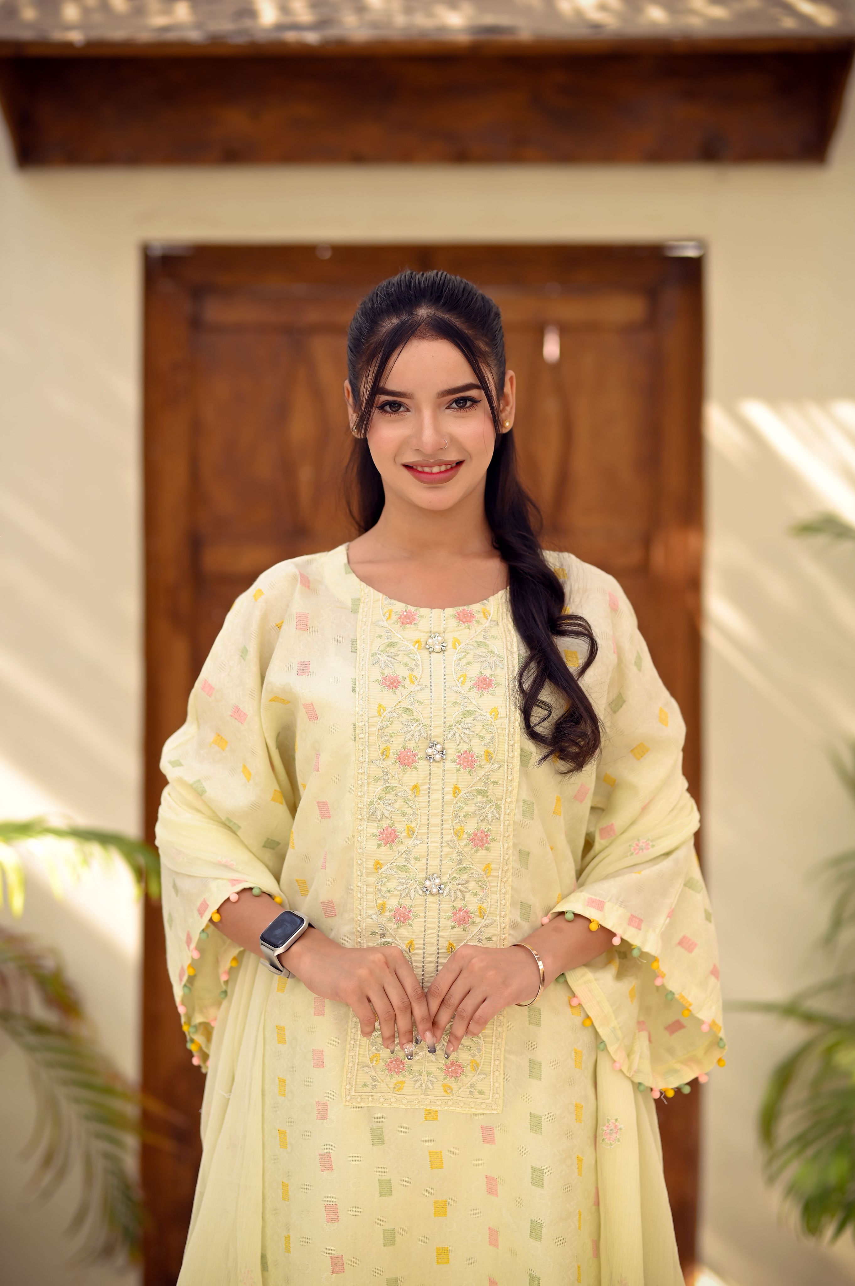 Celeste Hand-Embellished Swiss Lawn 3-Piece Suit