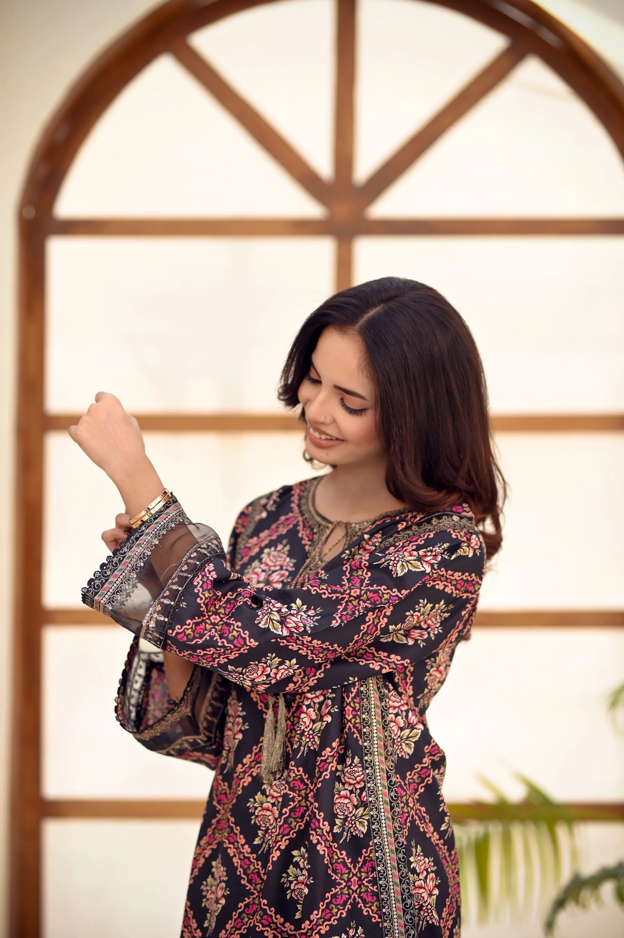 Noor-e-Eid Printed Organza 3-Piece Lawn Set