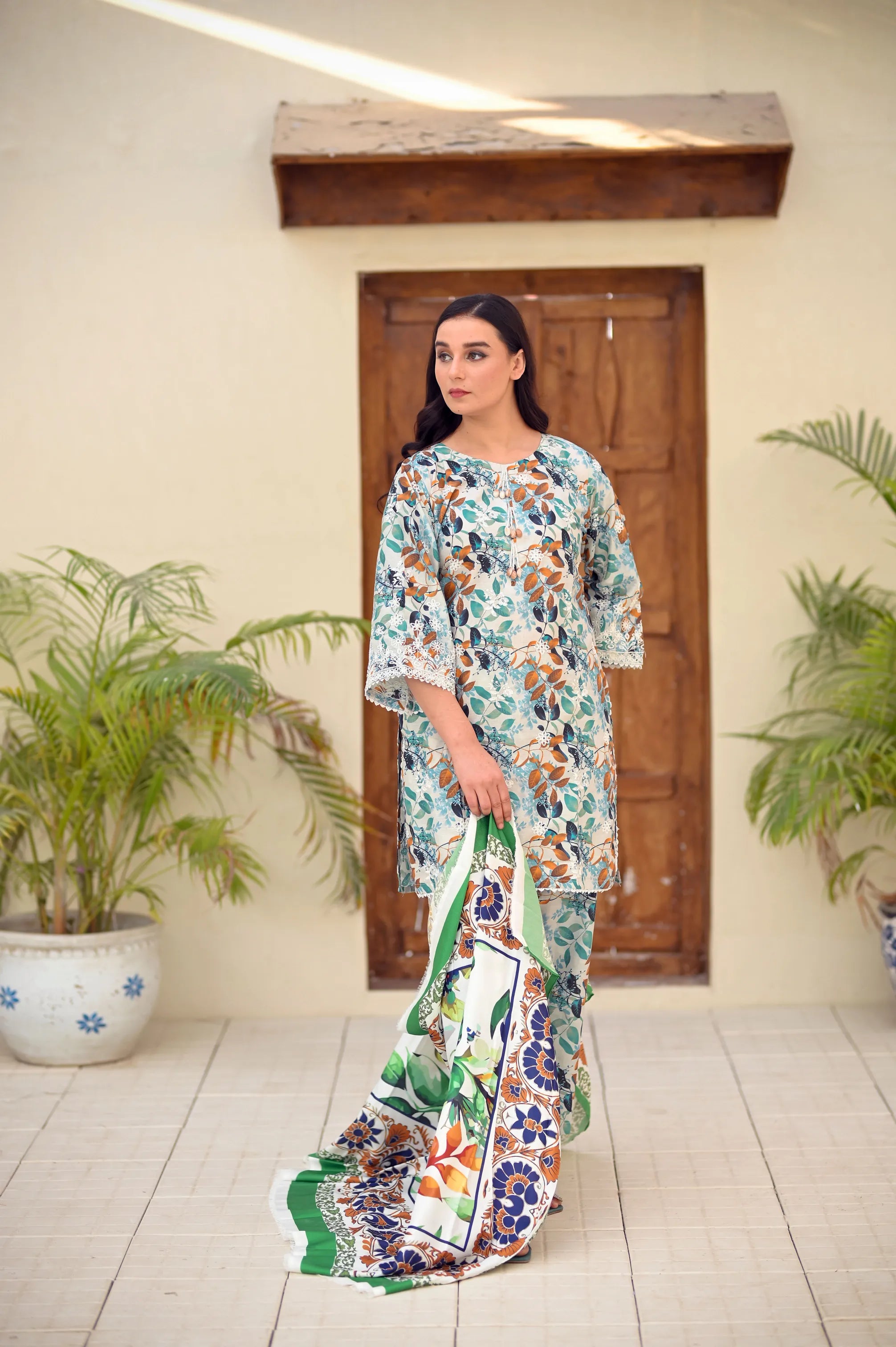 Premium Lawn Cotton Printed 3-Piece Suit