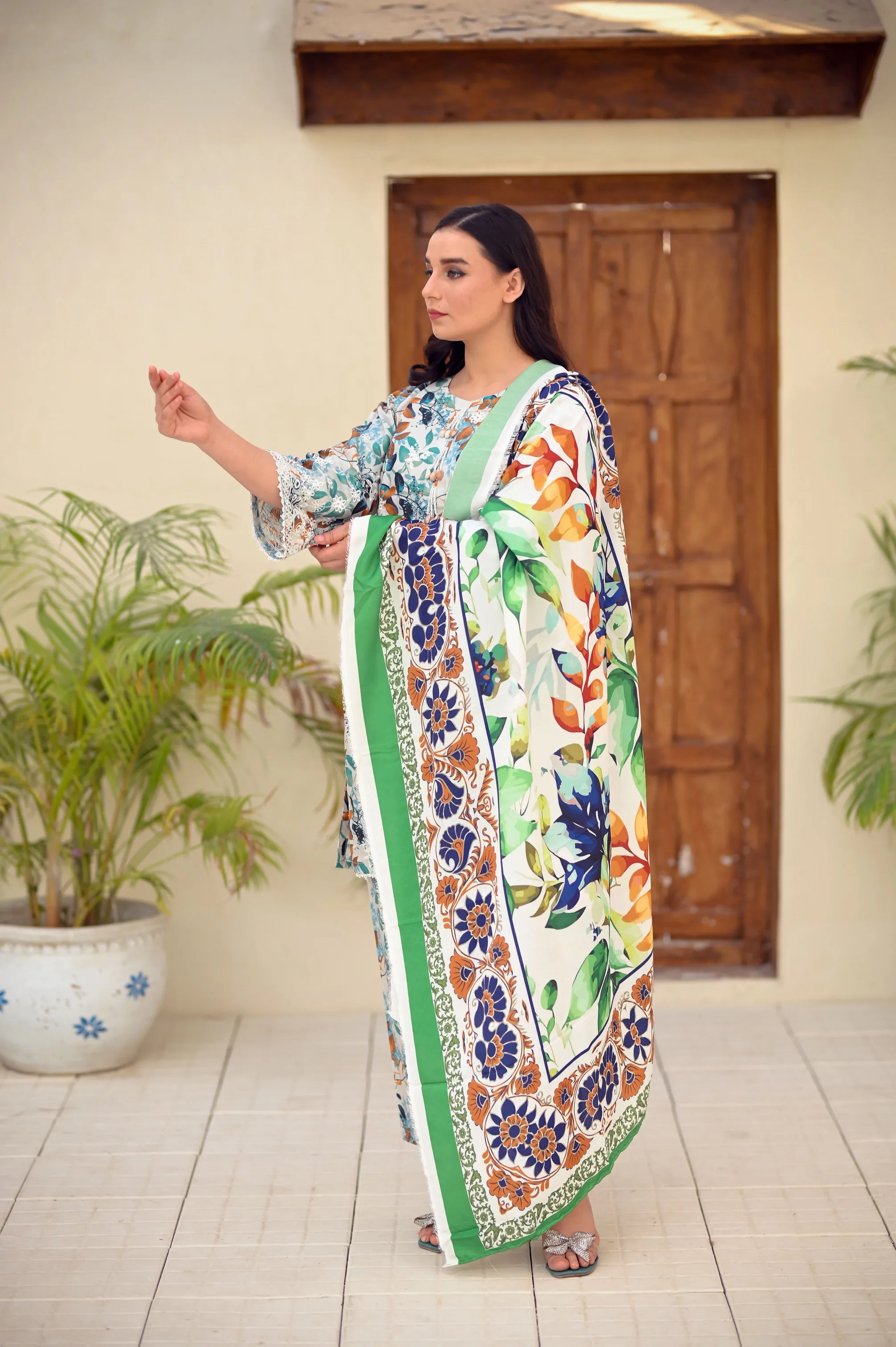 Premium Lawn Cotton Printed 3-Piece Suit