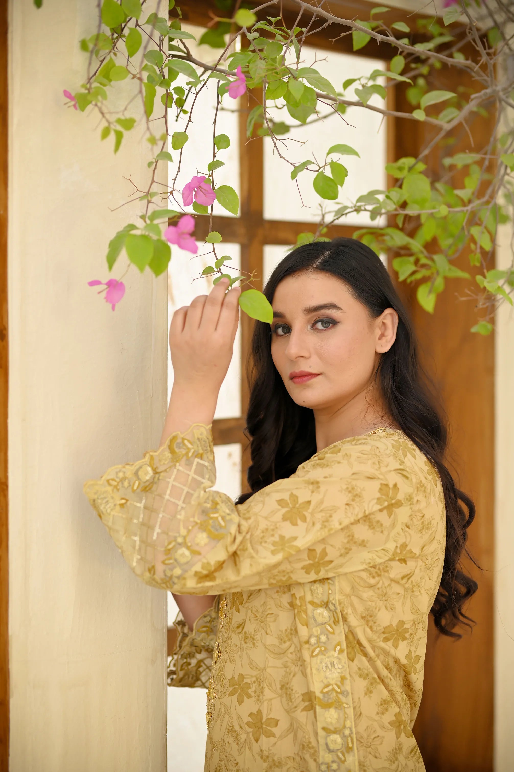 Zaria Pearl Mirror 3-Piece Printed Lawn Set