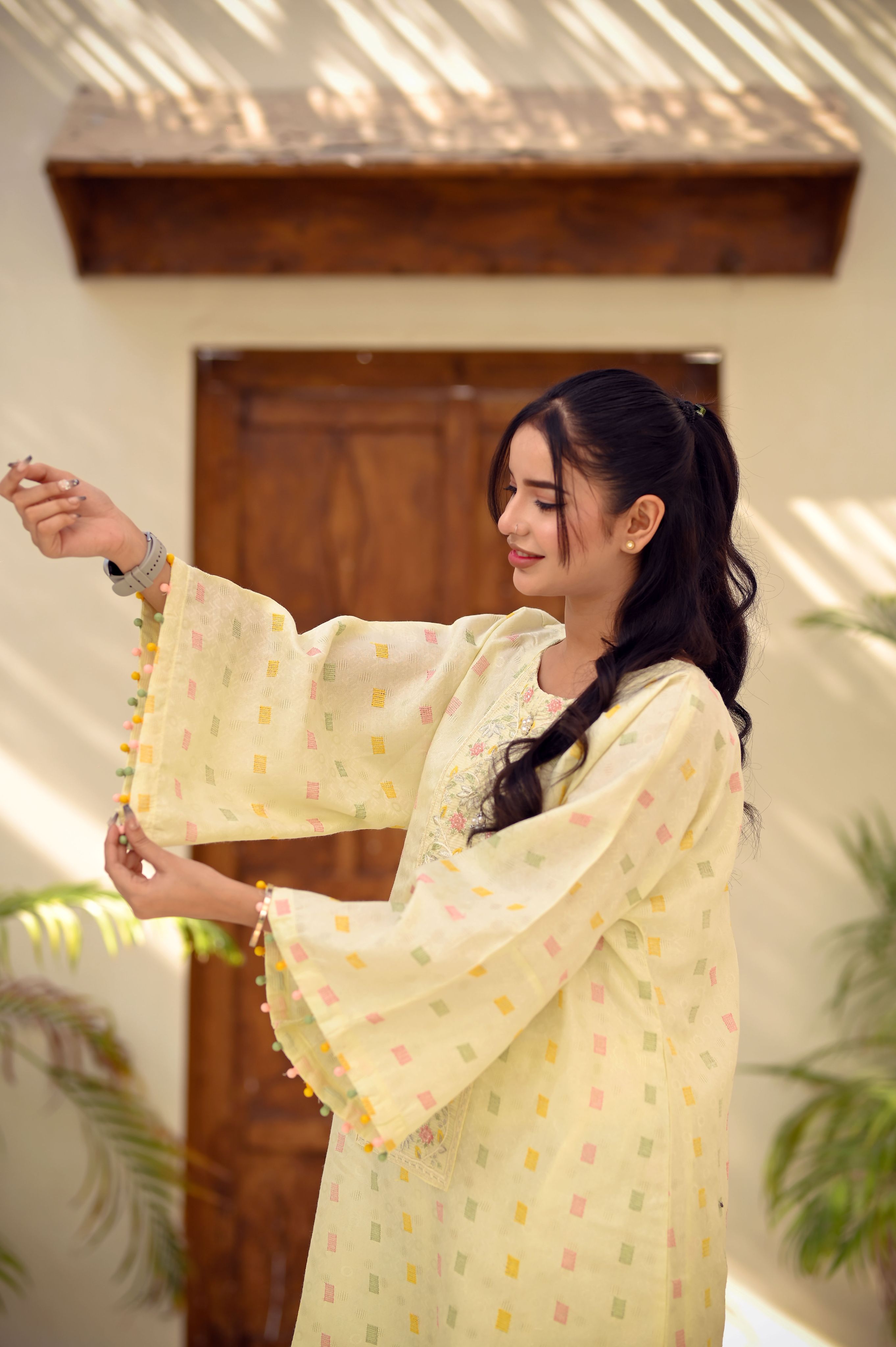 Celeste Hand-Embellished Swiss Lawn 3-Piece Suit