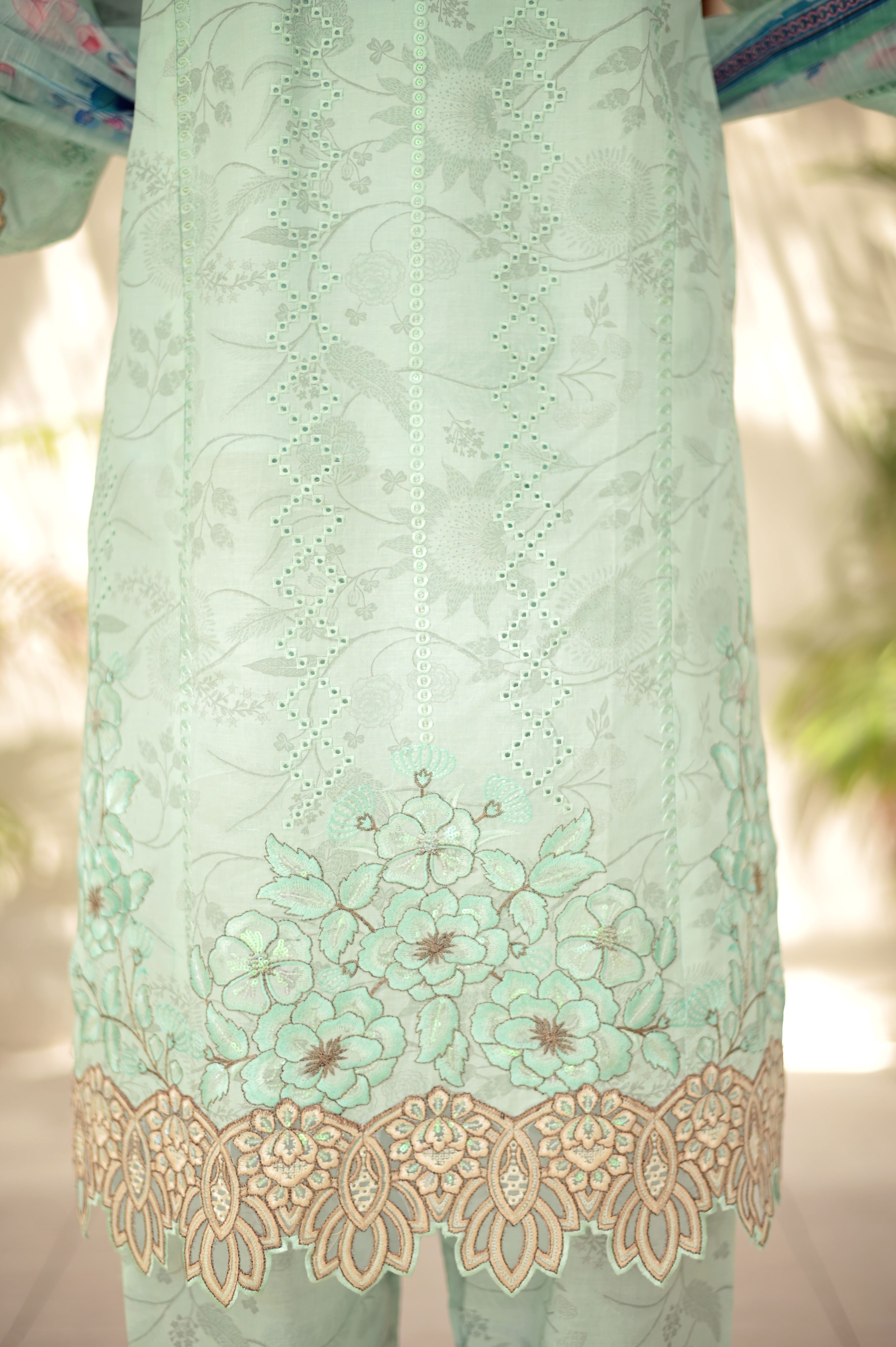 Zarmina Sequin Cutwork 3-Piece Lawn Set