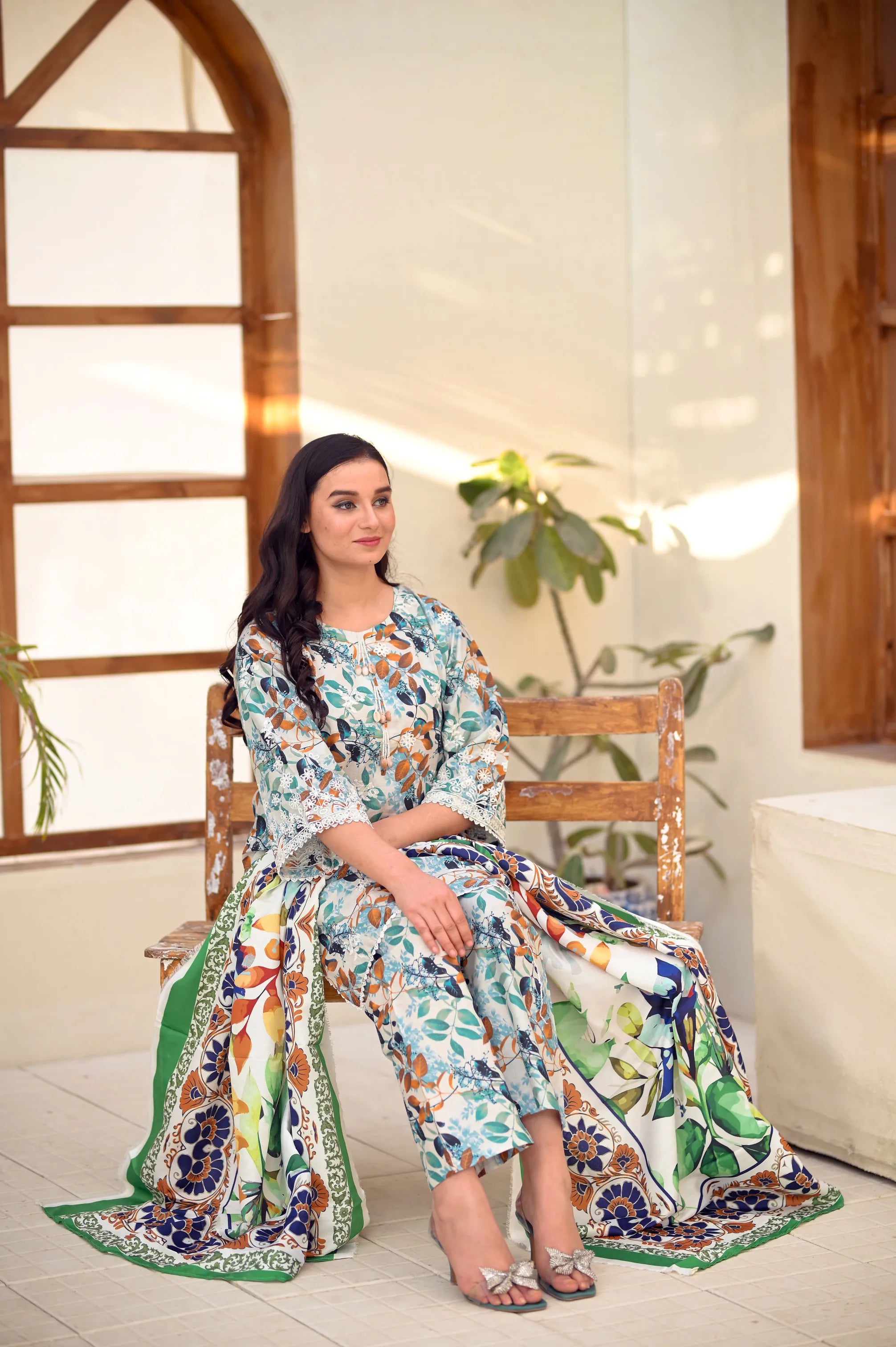 Premium Lawn Cotton Printed 3-Piece Suit