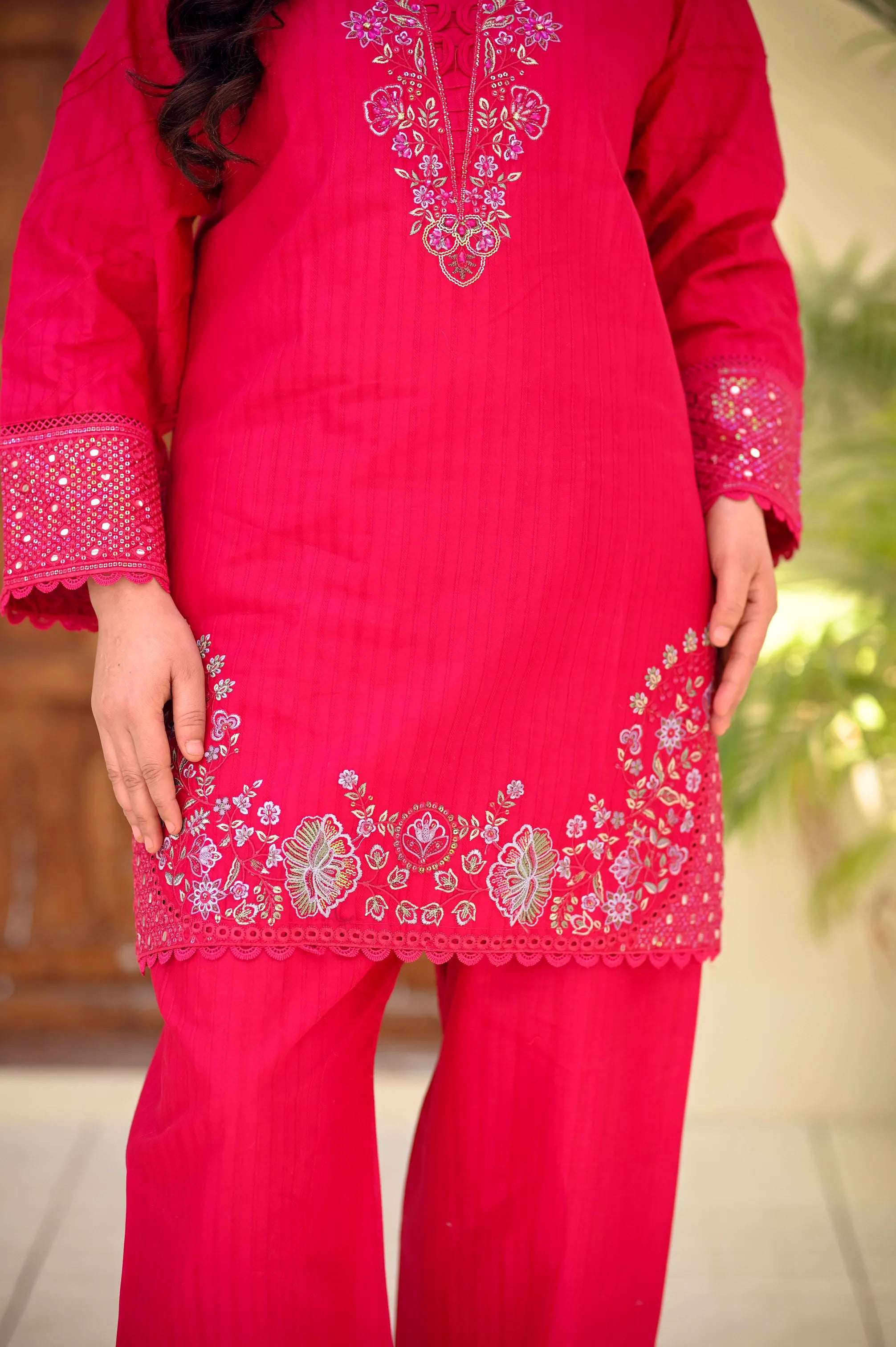 Zehra Sequin Embroidered 3-Piece Lawn Set