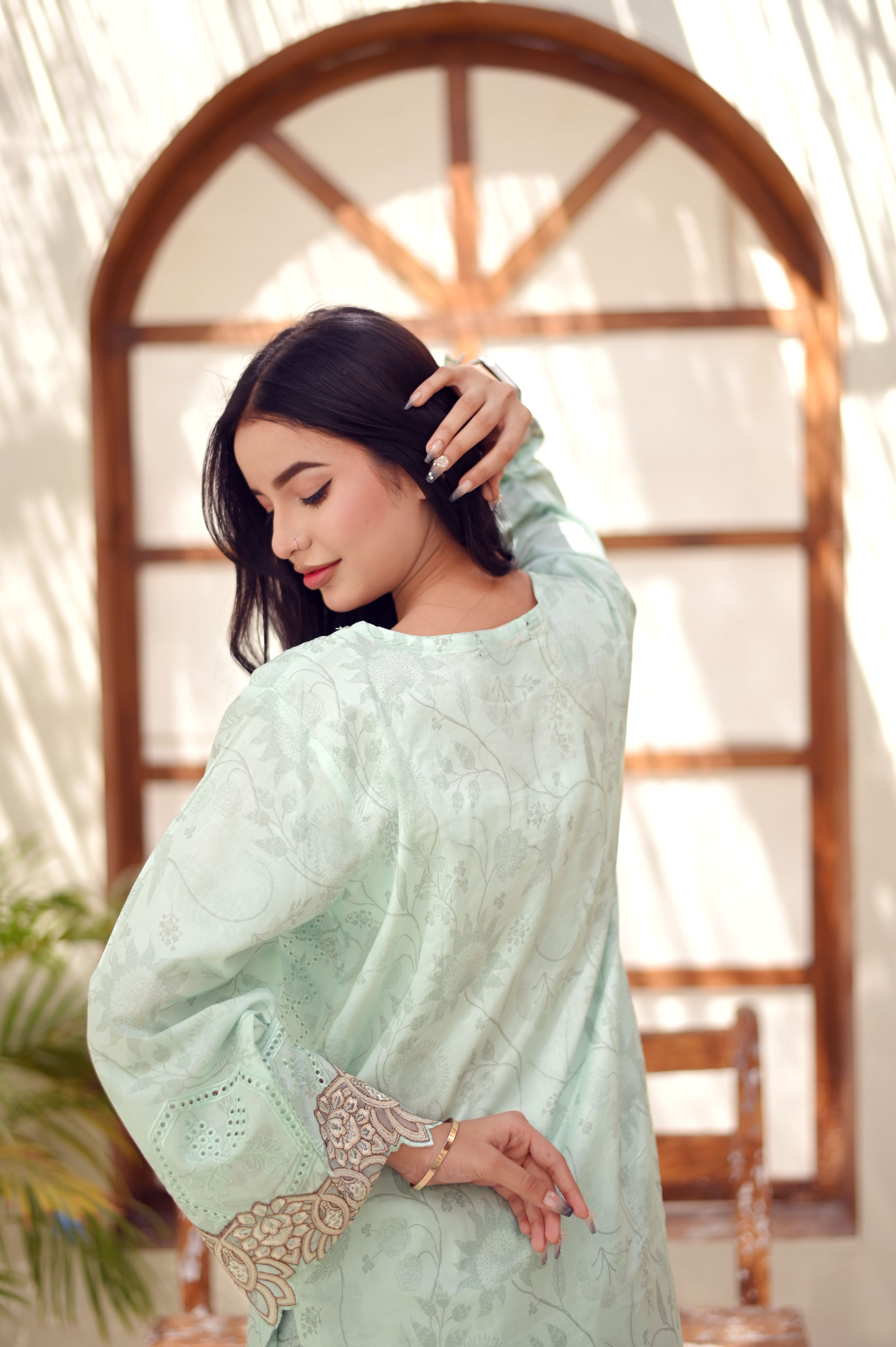 Zarmina Sequin Cutwork 3-Piece Lawn Set